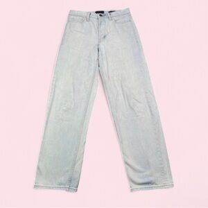 Banana Republic Mid Rise Loose Stovepipe Jeans Light Wash Size 28 Button Fly